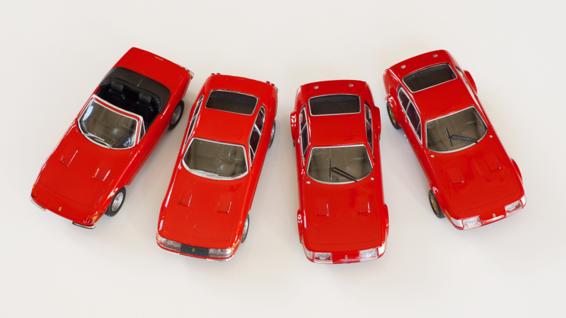Illustration for article titled Kyosho Ferrari 6 1/64 #12 & 13 - Project Prancing Horse #13 - 1970 365 GTB/4 Competition "Daytona"